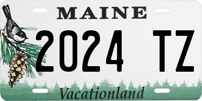 ME license plate 2024TZ