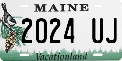 ME license plate 2024UJ