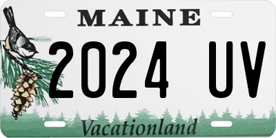 ME license plate 2024UV