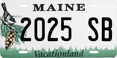 ME license plate 2025SB