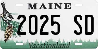 ME license plate 2025SD