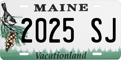 ME license plate 2025SJ