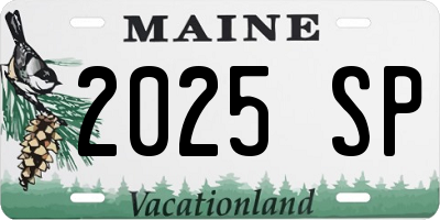 ME license plate 2025SP