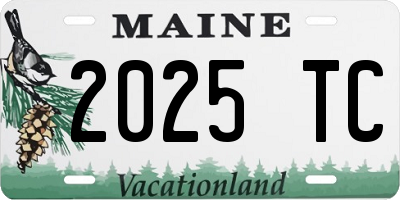 ME license plate 2025TC