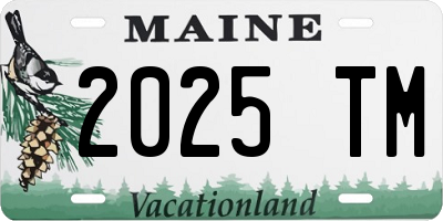 ME license plate 2025TM