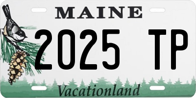 ME license plate 2025TP