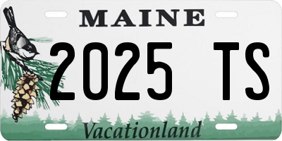 ME license plate 2025TS