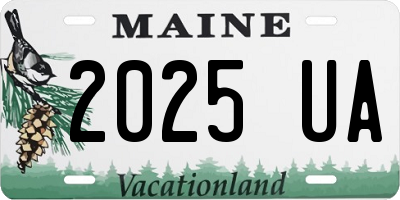 ME license plate 2025UA