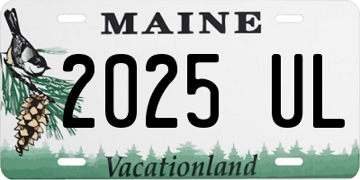 ME license plate 2025UL