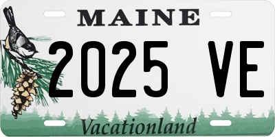 ME license plate 2025VE