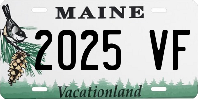 ME license plate 2025VF