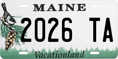 ME license plate 2026TA