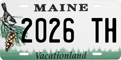 ME license plate 2026TH