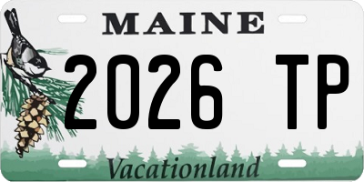 ME license plate 2026TP
