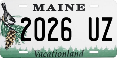 ME license plate 2026UZ