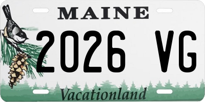 ME license plate 2026VG