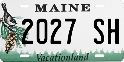 ME license plate 2027SH
