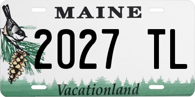 ME license plate 2027TL