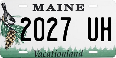 ME license plate 2027UH