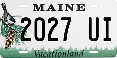 ME license plate 2027UI