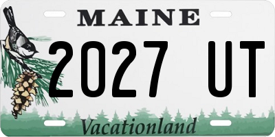 ME license plate 2027UT