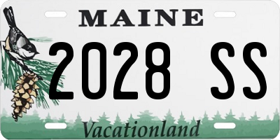 ME license plate 2028SS