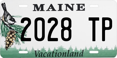 ME license plate 2028TP