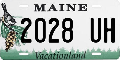 ME license plate 2028UH