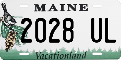 ME license plate 2028UL