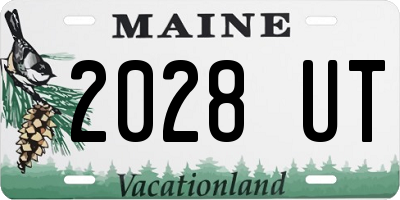 ME license plate 2028UT