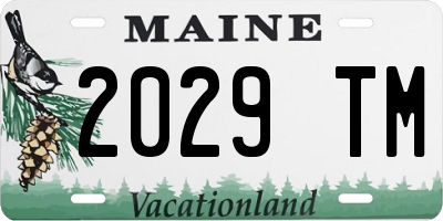 ME license plate 2029TM
