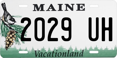 ME license plate 2029UH