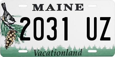 ME license plate 2031UZ