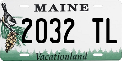 ME license plate 2032TL