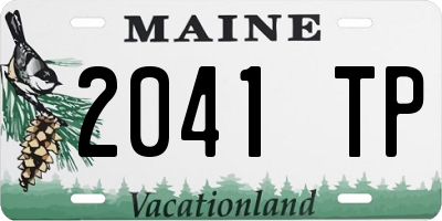 ME license plate 2041TP