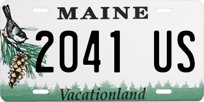 ME license plate 2041US