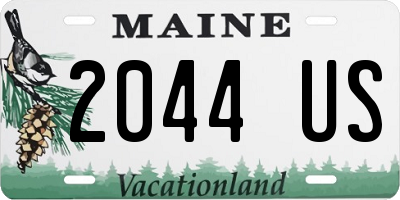 ME license plate 2044US