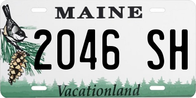 ME license plate 2046SH