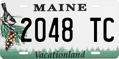 ME license plate 2048TC