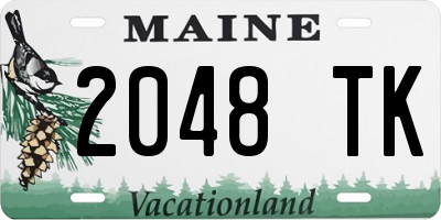 ME license plate 2048TK