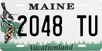 ME license plate 2048TU