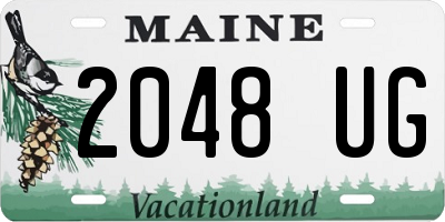 ME license plate 2048UG
