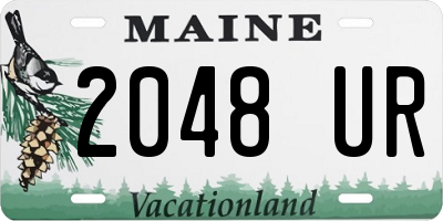 ME license plate 2048UR