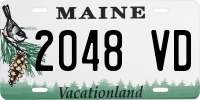 ME license plate 2048VD