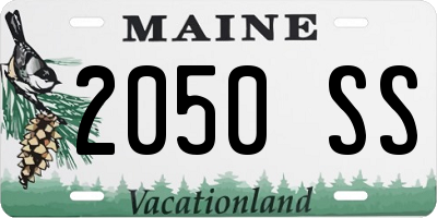 ME license plate 2050SS