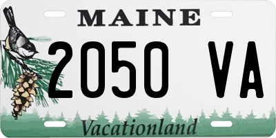 ME license plate 2050VA