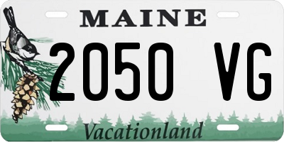 ME license plate 2050VG