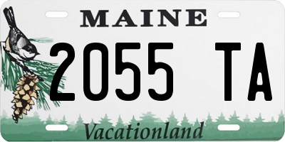 ME license plate 2055TA
