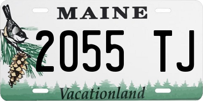 ME license plate 2055TJ