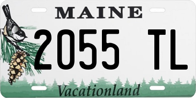 ME license plate 2055TL